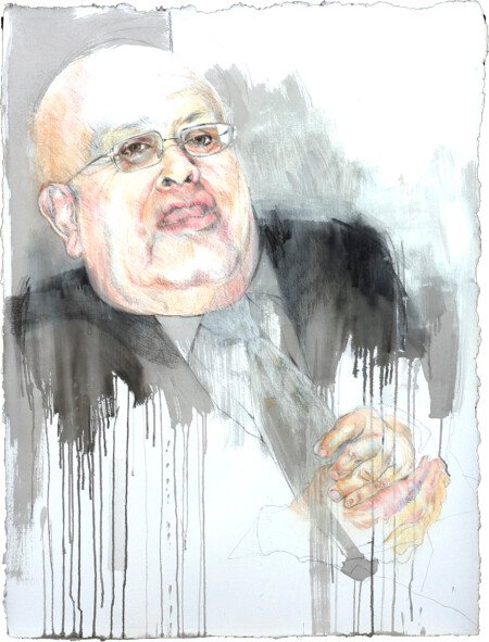 2007
Carbón y pastel sobre papel de algodón
130 x 98 cm
De la serie: De zorros, erizos y otras personalidades